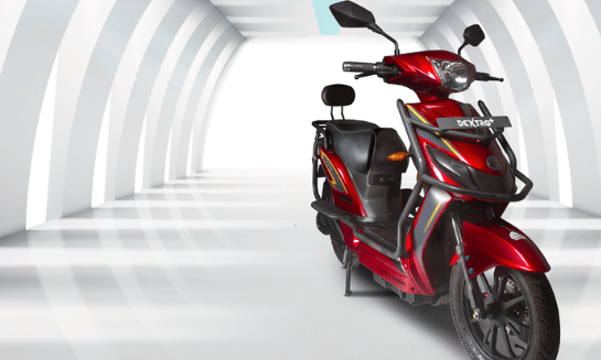 nexzu electric scooter dextro+ model red