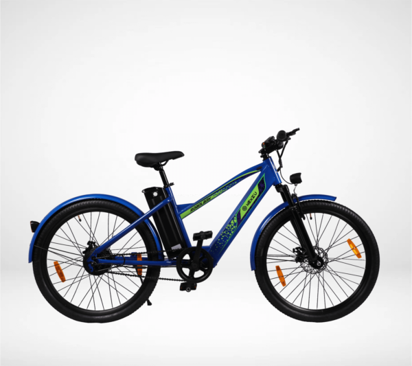 blue coloured nexzu electric bicycle Roadlark model