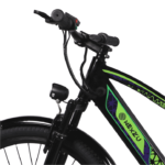 handle of balck coloured nexzu electric bicycle Roadlark model