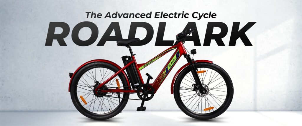 Nexzu Electric Cycle Roadlark model red