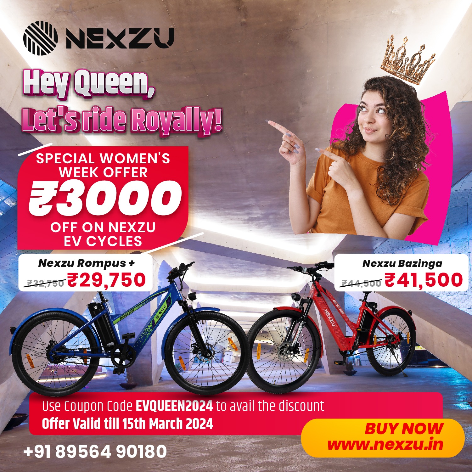Nexzu Mobility introduces special offer to Celebrate International Women's Day