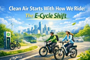Clean Air Starts With How We Ride: The E-Cycle Shift