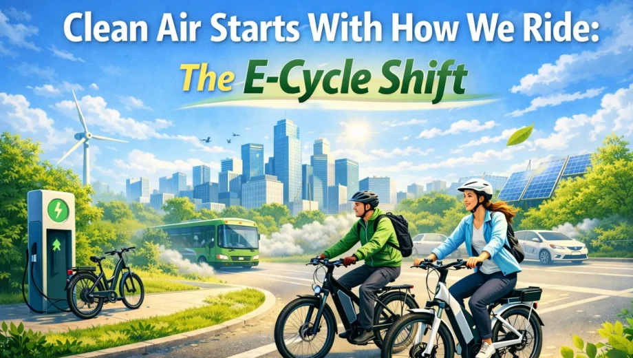 Clean Air Starts With How We Ride: The E-Cycle Shift